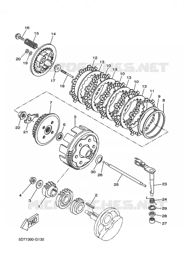 STARTER CLUTCH Yamaha MOTO 125 2011 WR-R  WR125R