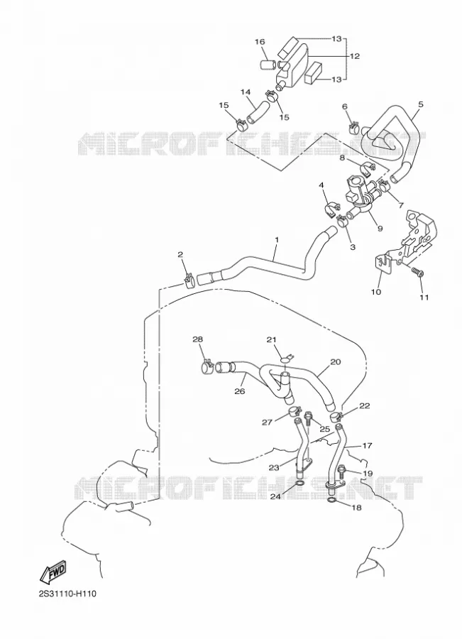 AIR INDUCTION SYSTEM AIS Yamaha MOTO 1700 2011 VMAX  VMX17VMAX