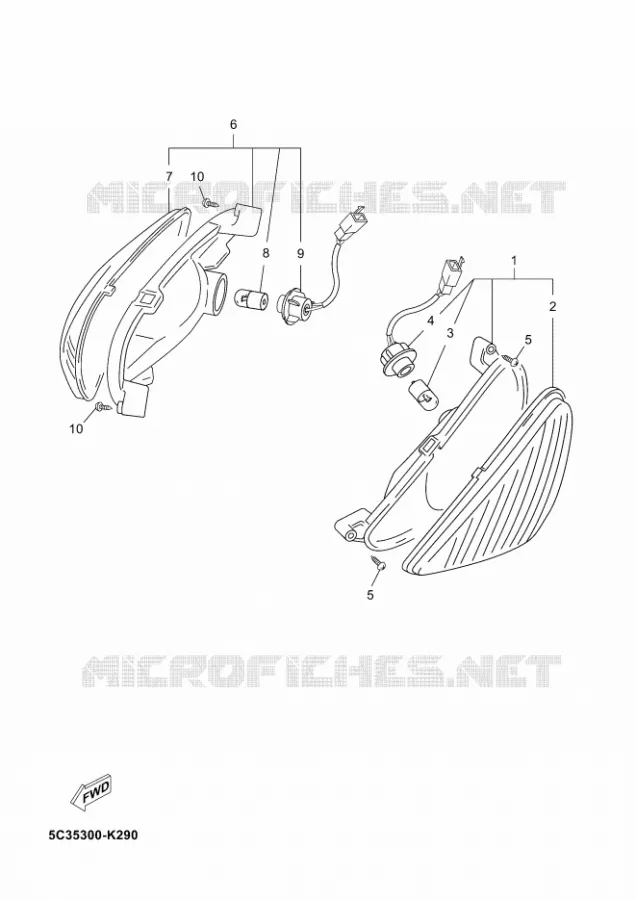 INDICATOR Yamaha SCOOTER 50 2011 NEOS 4T  YN50FNEO'S