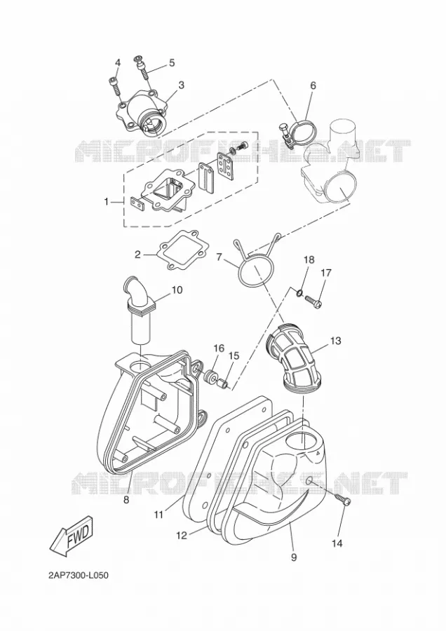 INTAKE Yamaha SCOOTER 50 2012 NEOS  YN50
