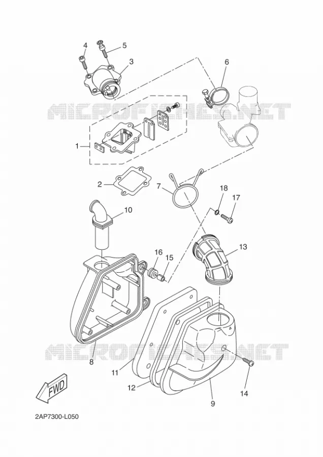 INTAKE Yamaha SCOOTER 50 2012 NEOS  YN50