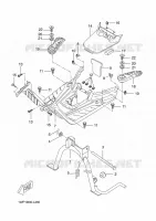 STAND / FOOTREST for Yamaha BOOSTER 2013