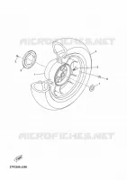 REAR WHEEL for Yamaha XMAX ABS 2013