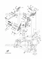 STAND / FOOTREST 2 for Yamaha MT07 2014
