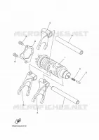 GEAR SHIFT SELECTOR DRUM / FORKS for Yamaha MT07 ABS 2014