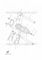 GEAR SHIFT SELECTOR DRUM / FORKS for Yamaha MT07 ABS 2014