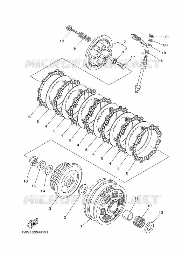 STARTER CLUTCH Yamaha MOTO 700 2014 MT07 ABS  MT07A