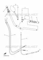 HANDLEBAR & CABLES for Yamaha XJ6 2014