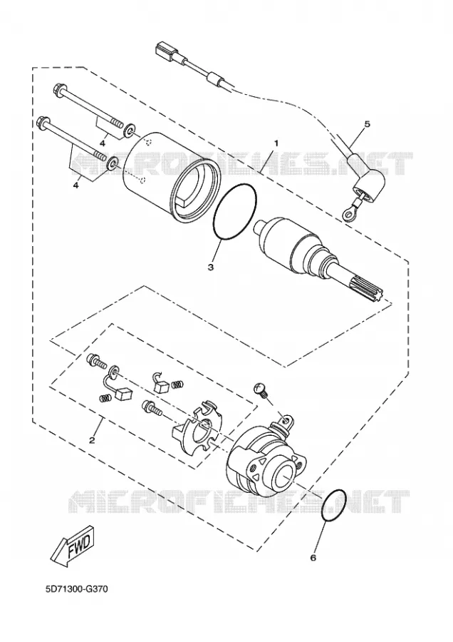 STARTER MOTOR Yamaha MOTO 125 2014 WR-R  WR125R