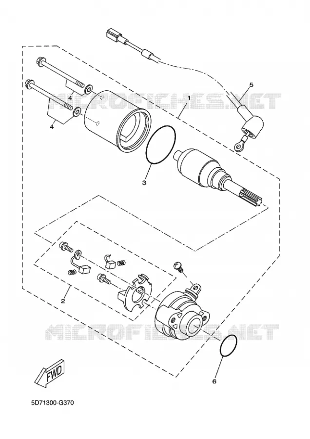 STARTER MOTOR Yamaha MOTO 125 2014 WR-R  WR125R