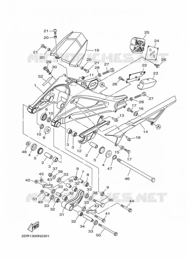 SWINGARM Yamaha MOTO 850 2014 MT09 ABS  MT09A
