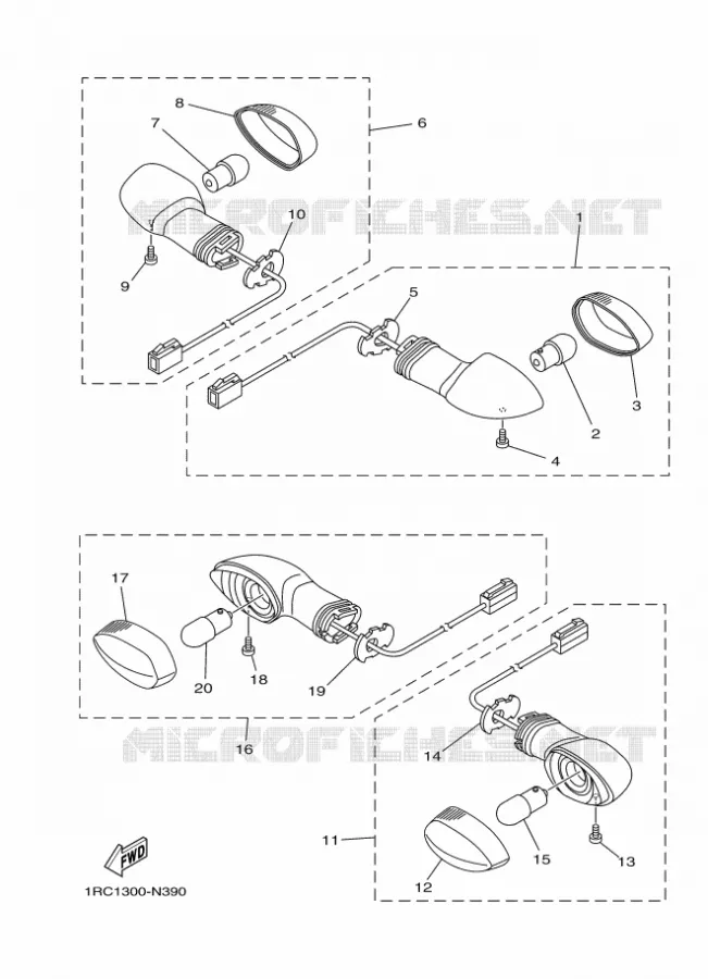 INDICATOR Yamaha MOTO 850 2014 MT09 ABS  MT09A