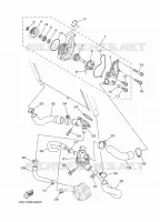 WATERPUMP / HOSES for Yamaha MT09 ABS 2014