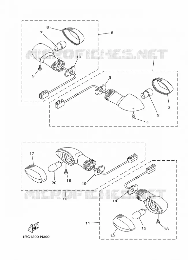 INDICATOR Yamaha MOTO 850 2014 MT09 ABS  MT09A