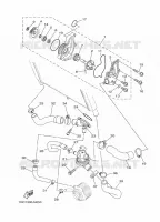 WATERPUMP / HOSES for Yamaha MT09 ABS 2014