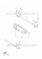 GEAR SHIFT SELECTOR DRUM / FORKS for Yamaha BOLT 2014