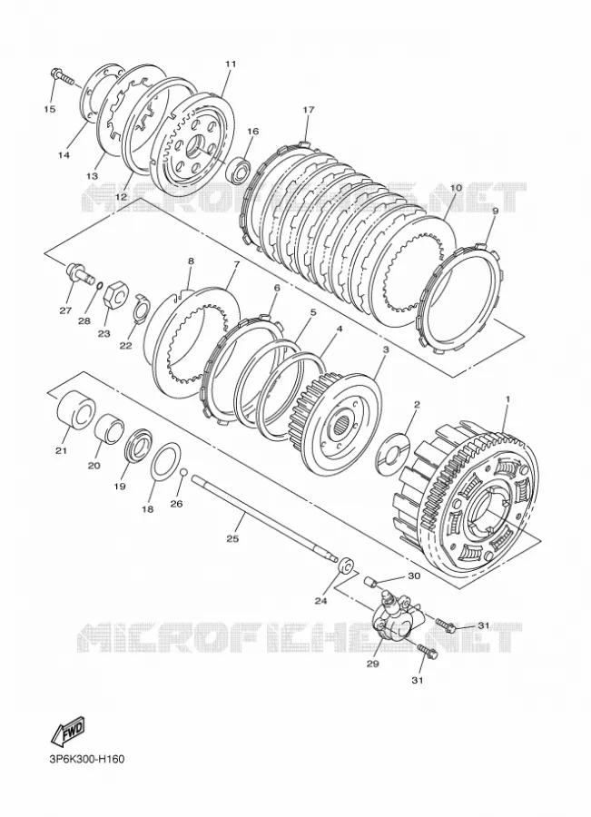 STARTER CLUTCH Yamaha MOTO 1300 2014 FJR  FJR1300AE