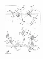 STAND / FOOTREST for Yamaha TMAX ABS 2014