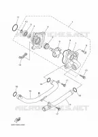 WATERPUMP / HOSES for Yamaha TMAX ABS 2014