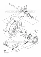 REAR WHEEL for Yamaha XJ6 2015