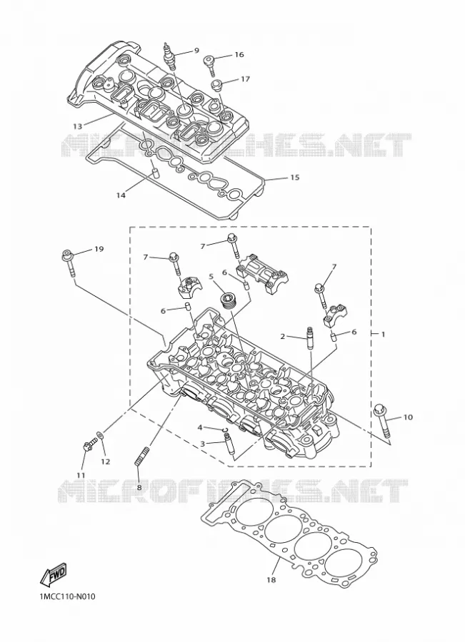 CYLINDER Yamaha MOTO 1300 2015 FJR  FJR1300A