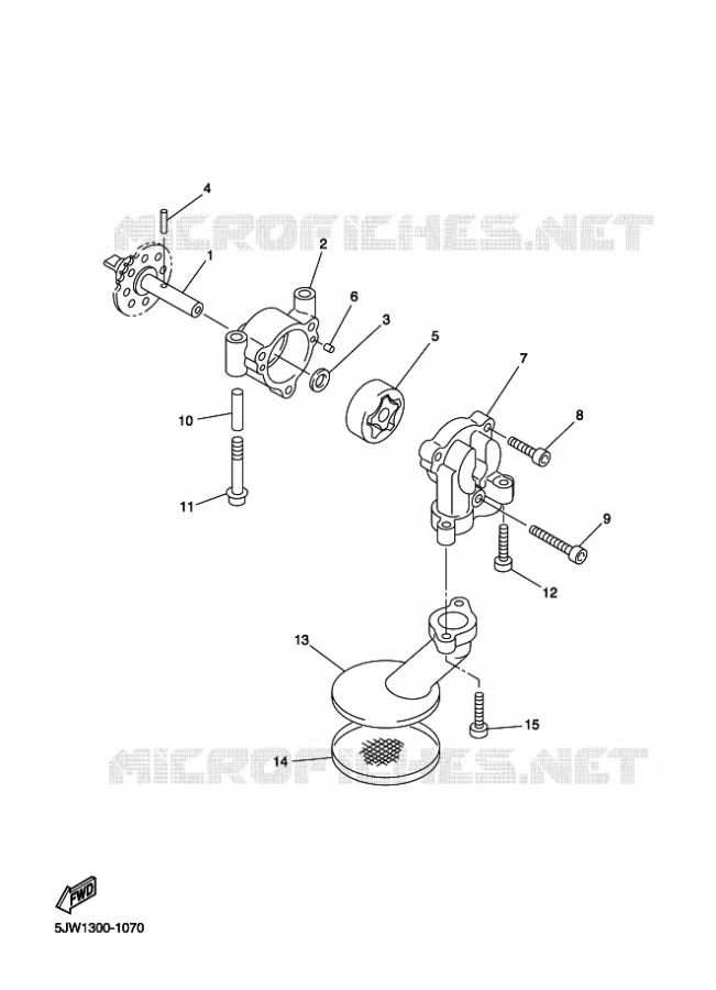 OIL PUMP Yamaha MOTO 1300 2015 FJR  FJR1300AS