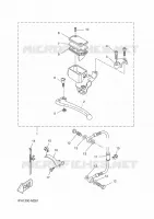 REAR BRAKE MASTER CYLINDER for Yamaha AEROX 2015