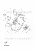 REAR WHEEL for Yamaha AEROX 2015