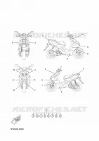 STICKER for Yamaha AEROX 2015