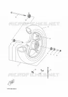 FRONT WHEEL for Yamaha AEROX 2015