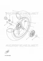REAR WHEEL for Yamaha AEROX 2015