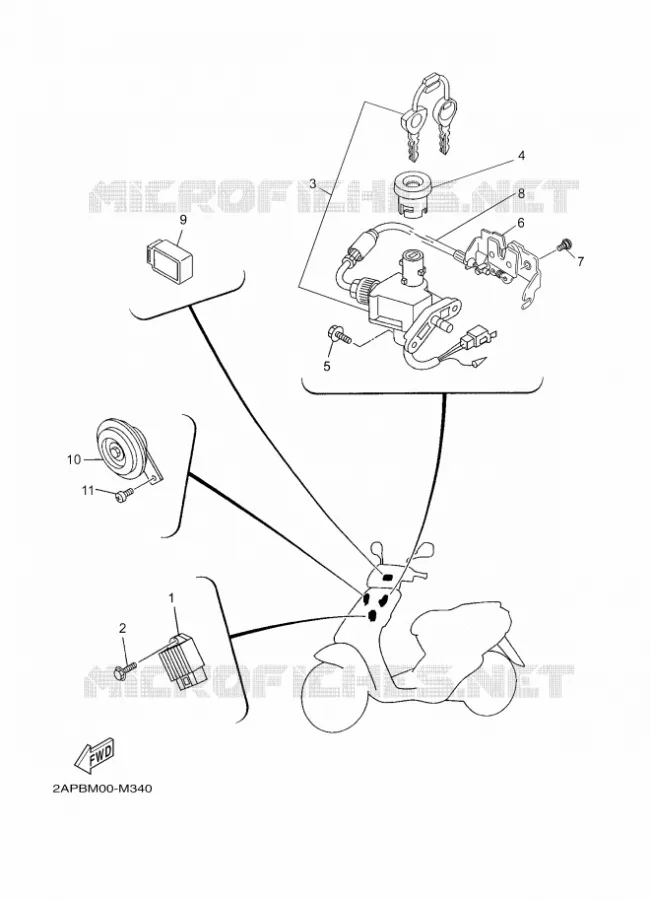 ELECTRICAL 1 Yamaha SCOOTER 50 2016 NEOS  YN50
