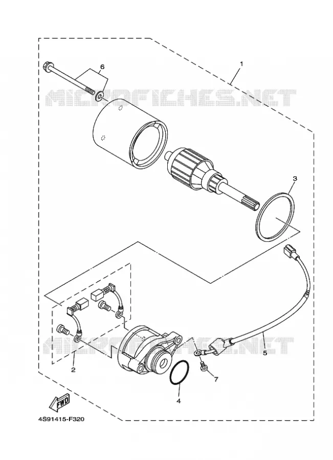 STARTER MOTOR Yamaha SCOOTER 110 2010 CRYPTON  T110C