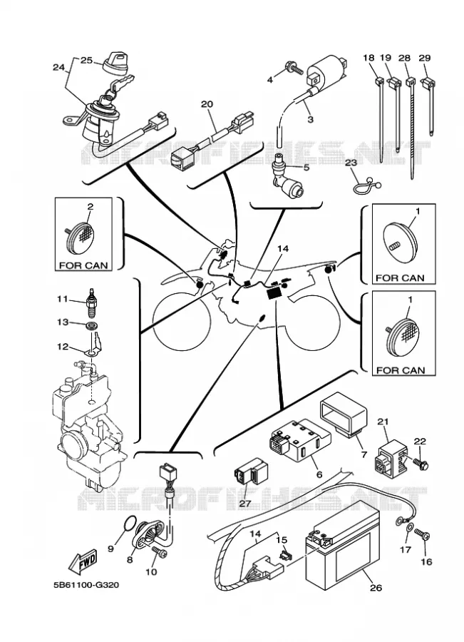 ELECTRICAL 1 Yamaha MOTO 110 2016 TTR  TT-R110E
