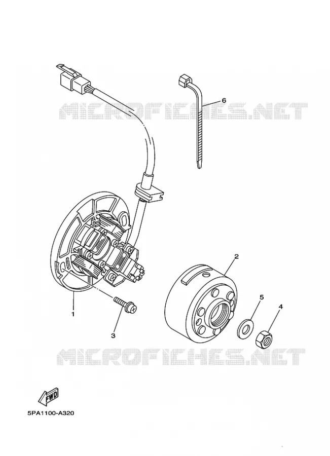 IGNITION Yamaha MOTO 85 2014 YZ GRANDES ROUES  YZ85LW