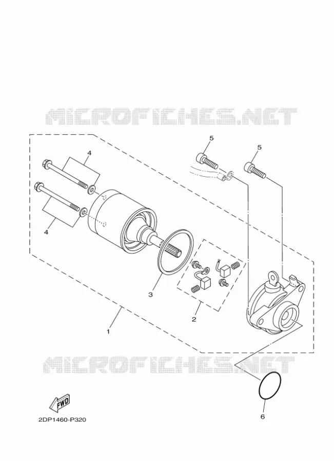 STARTER MOTOR Yamaha SCOOTER 125 2015 OCITO  GPD125-A