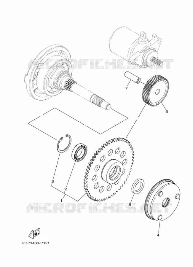 STARTER MOTOR Yamaha SCOOTER 125 2015 NMAX  GPD125-A