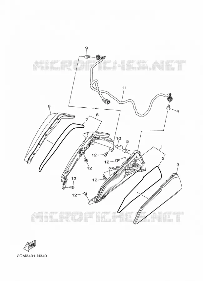 INDICATOR Yamaha SCOOTER 125 2015 TRICITY ABS  MW125ATRICITY