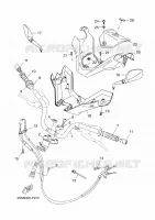 HANDLEBAR & CABLES for Yamaha EVOLIS 2015