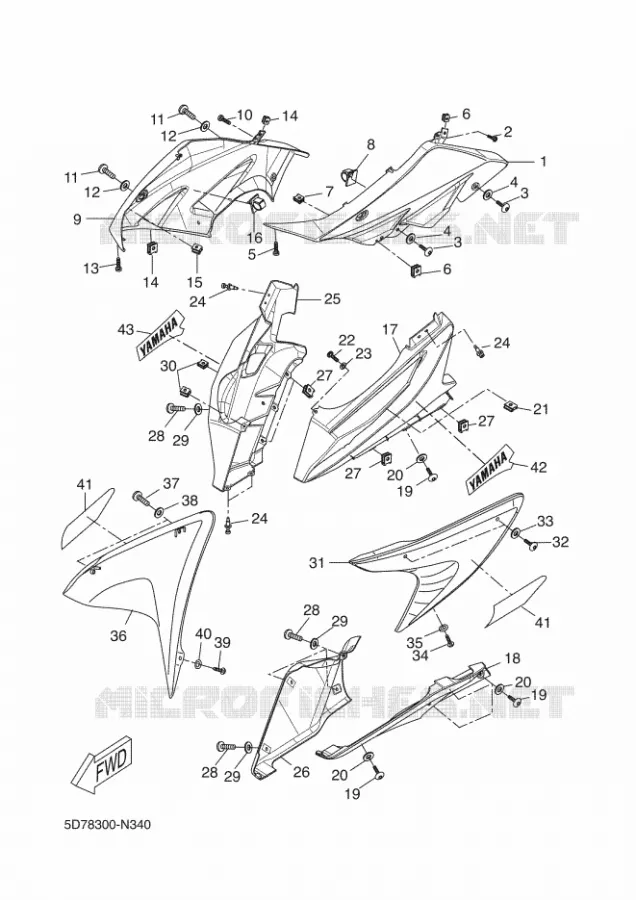 COVER 1 Yamaha MOTO 125 2014 YZF-R 125  YZF-R125