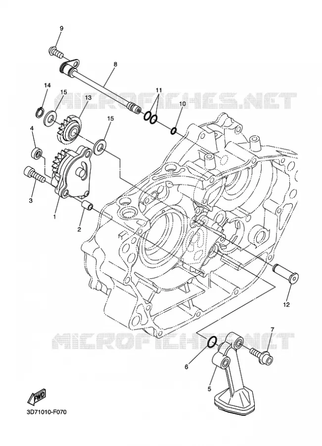 OIL PUMP Yamaha MOTO 250 2015 WR-R  WR250R