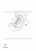 REAR WHEEL for Yamaha XMAX 2010