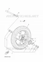 FRONT WHEEL for Yamaha EVOLIS 2015