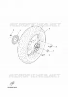 REAR WHEEL for Yamaha EVOLIS 2015