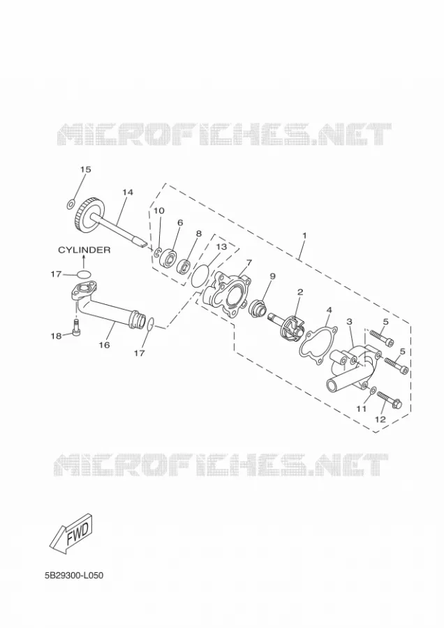 WATERPUMP / HOSES Yamaha SCOOTER 250 2015 EVOLIS  YP250RA