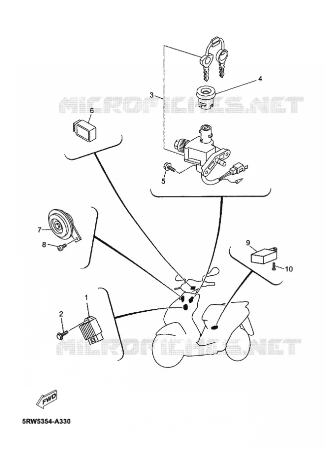 ELECTRICAL 1 Yamaha SCOOTER 50 2015 JOG R  CS50