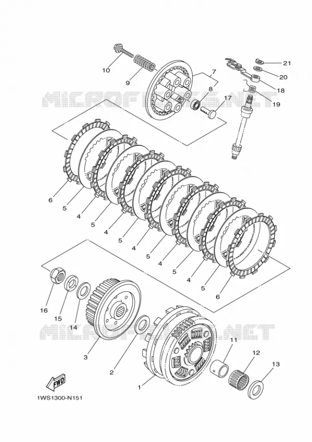 STARTER CLUTCH Yamaha MOTO 700 2014 MT07 ABS  MT07A