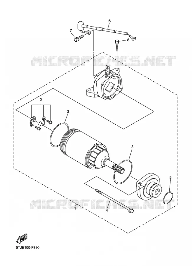 STARTER MOTOR Yamaha MOTO 450 2015 WRF  WR450F