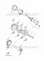 CRANKSHAFT / PISTON for Yamaha MT09 2015