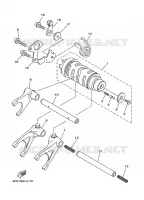 GEAR SHIFT SELECTOR DRUM / FORKS for Yamaha TDM 2010